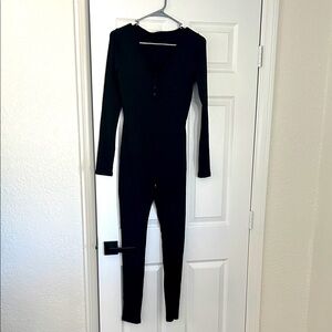 Black Long Sleeve Jumpsuit